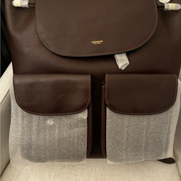 Coach Other - Coach Rich Brown Leather Men's Backpack